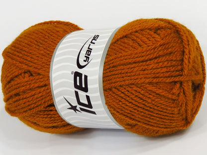 Lot of 4 x 90gr Skeins Ice Yarns SALE PLAIN Hand Knitting Yarn Caramel