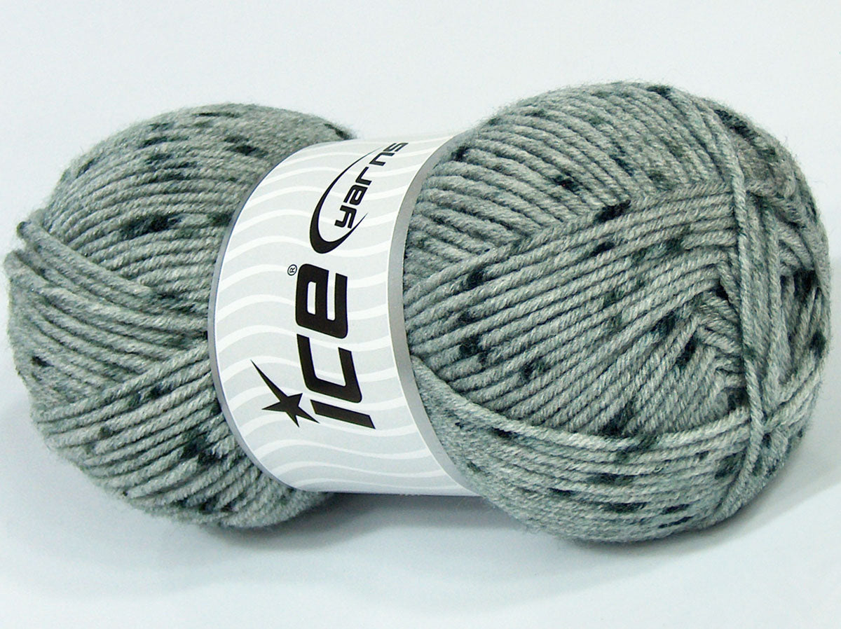 Lot of 4 x 95gr Skeins Ice Yarns SALE PLAIN Hand Knitting Yarn Grey Navy