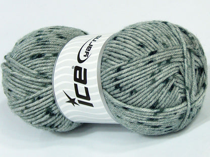 Lot of 4 x 95gr Skeins Ice Yarns SALE PLAIN Hand Knitting Yarn Grey Navy