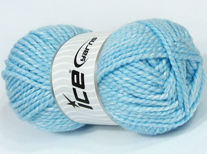 Lot of 4 x 100gr Skeins Ice Yarns SALE PLAIN Hand Knitting Yarn Blue Shades