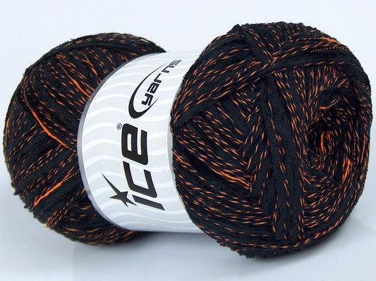 Lot of 4 x 100gr Skeins Ice Yarns CUSTOM BLEND (5% Wool) Yarn Black Gold