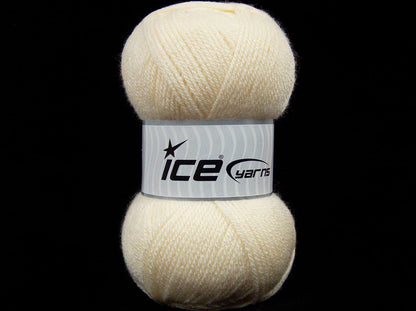 Lot of 4 x 100gr Skeins Ice Yarns GONCA Hand Knitting Yarn Cream