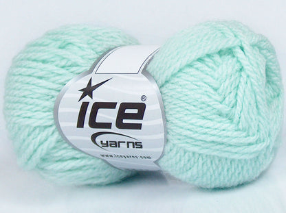 Lot of 8 Skeins Ice Yarns SALE PLAIN Hand Knitting Yarn Mint Green