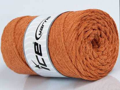 250 gr ICE YARNS MACRAME CHENILLE (100% MicroFiber) Yarn Light Orange