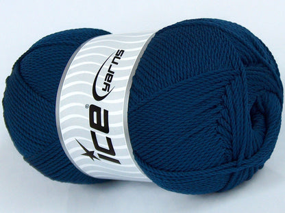 Lot of 4 x 100gr Skeins Ice Yarns TWISTER DK Hand Knitting Yarn Dark Blue