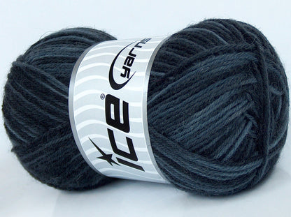 Lot of 8 Skeins Ice Yarns SOCKENWOLLE (75% Superwash Wool) Yarn Grey Shades Black