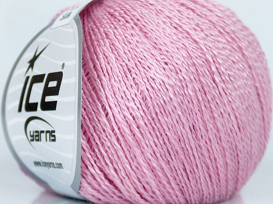 Lot of 6 Skeins Ice Yarns PURE SILK (100% Silk) Hand Knitting Yarn Light Pink