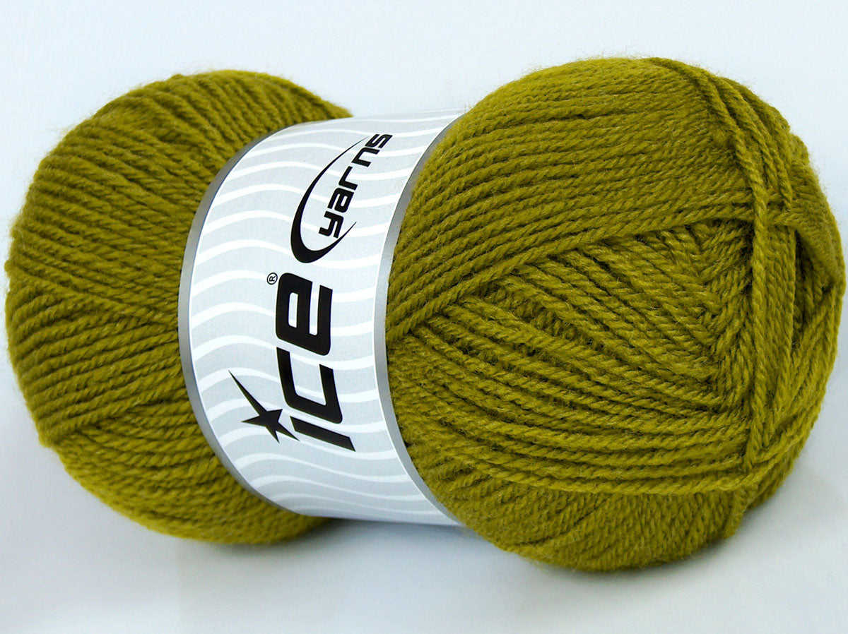 Lot of 4 x 80gr Skeins Ice Yarns PARANA Hand Knitting Yarn Green