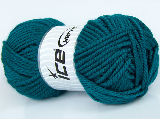 Lot of 3 x 100gr Skeins Ice Yarns SALE PLAIN Hand Knitting Yarn Emerald Green