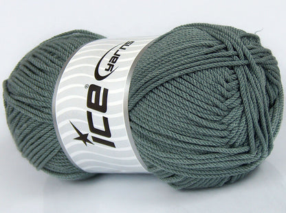 Lot of 4 x 100gr Skeins Ice Yarns SALE PLAIN Hand Knitting Yarn Grey