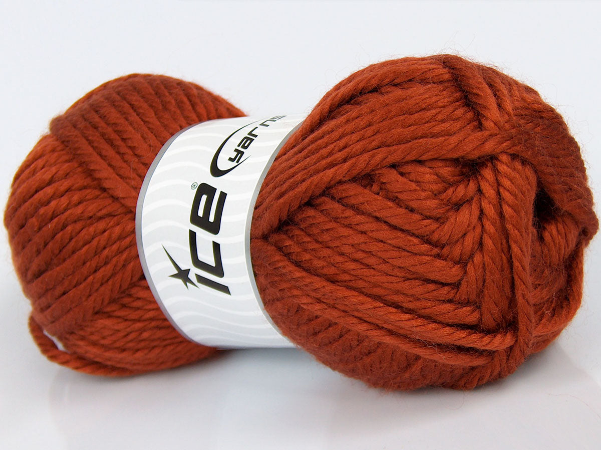 Lot of 3 x 135gr Skeins Ice Yarns SALE PLAIN Hand Knitting Yarn Copper