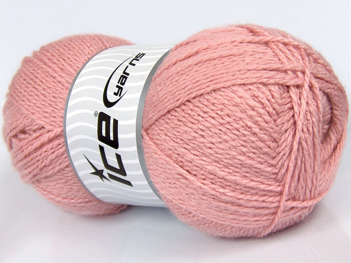 310 gr ICE YARNS SALE PLAIN Hand Knitting Yarn Light Pink