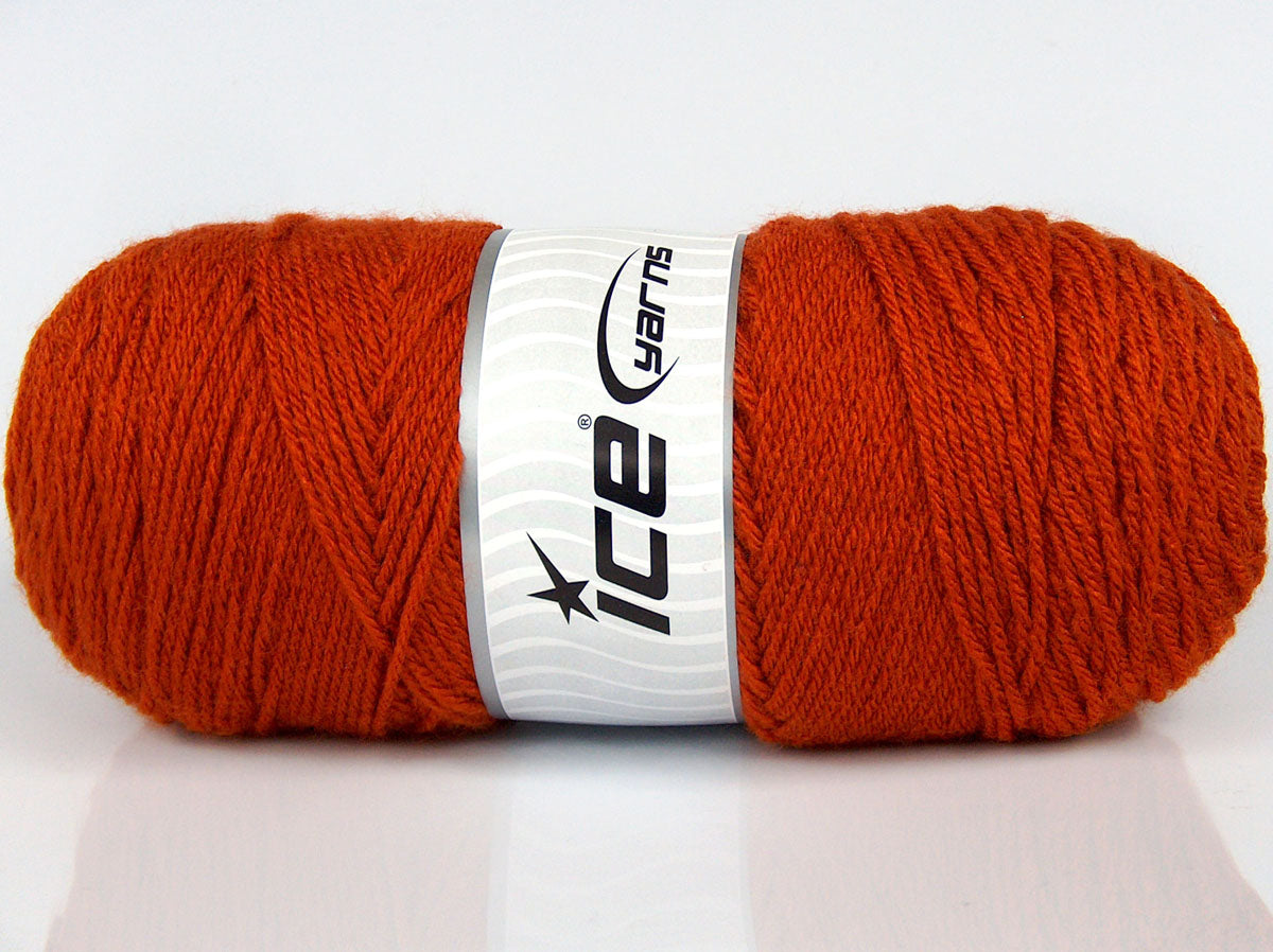 Lot of 2 x 170gr Skeins Ice Yarns CHICLAYO Hand Knitting Yarn Dark Gold