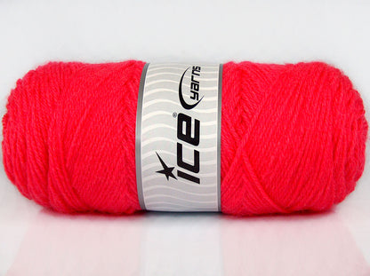 Lot of 2 x 170gr Skeins Ice Yarns CHICLAYO Hand Knitting Yarn Candy Pink