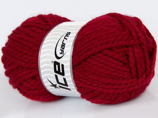 Lot of 2 x 170gr Skeins Ice Yarns SALE WINTER (25% Wool) Hand Knitting Yarn Red