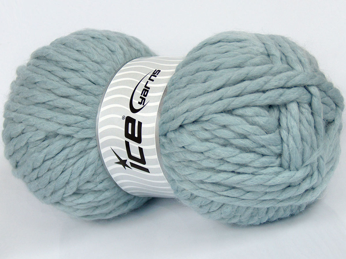 Lot of 2 x 210gr Skeins Ice Yarns SALE WINTER (5% Mohair 45% Wool) Yarn Light Blue
