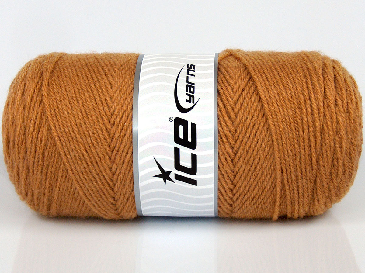 Lot of 2 x 170gr Skeins Ice Yarns CHICLAYO Hand Knitting Yarn Camel