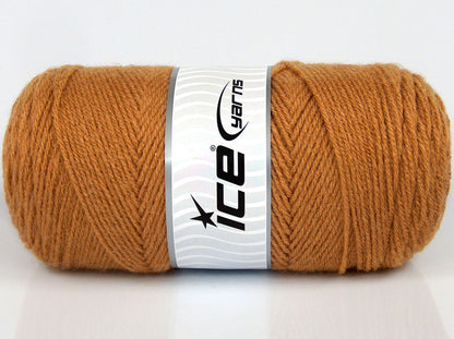 Lot of 2 x 170gr Skeins Ice Yarns CHICLAYO Hand Knitting Yarn Camel