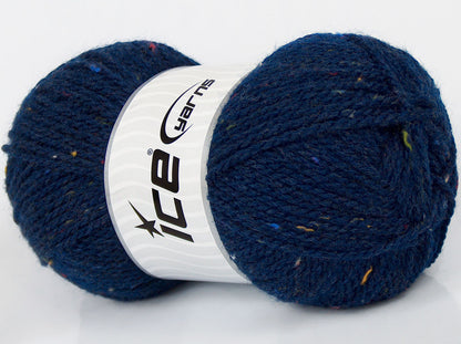 Lot of 3 x 105gr Skeins Ice Yarns MISC SALE Hand Knitting Yarn Navy