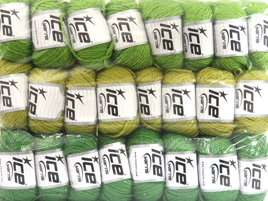 Mixed Lot Multicolor Plain Yarns