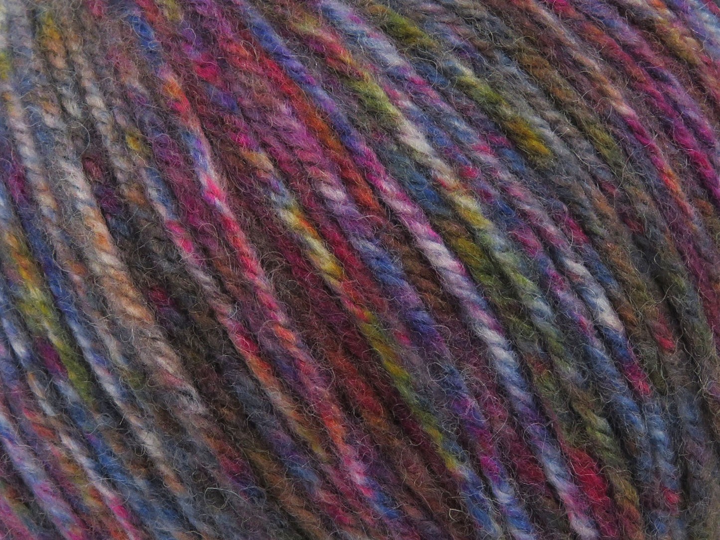 Laine peignée multicolore
