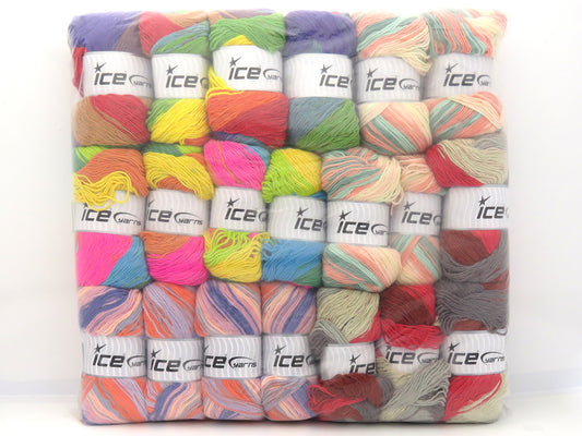 Mixed Lot Multicolor Magic Light Yarns