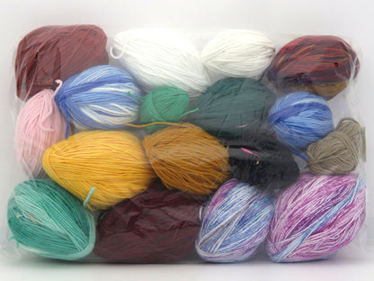 Mixed Lot Multicolor Leftover Yarns fnt2-84359