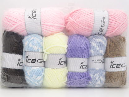 Mixed Lot Multicolor Chenille Baby Types fnt2-84451