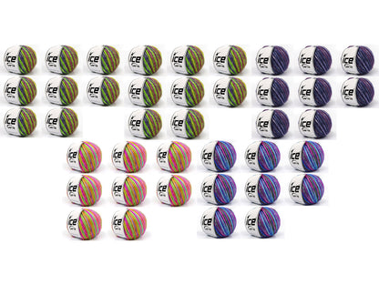 Mixed Lot Multicolor Picasso Yarns fnt2-84779