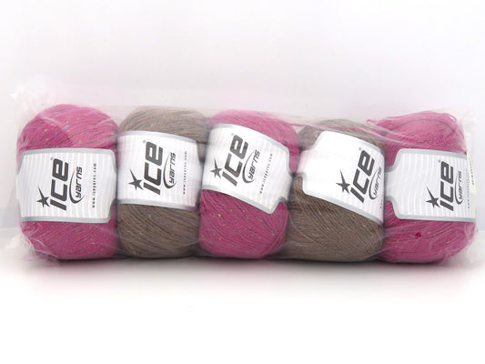 Mixed Lot Multicolor Baby Alpaca Tweed Yarns fnt2-84800