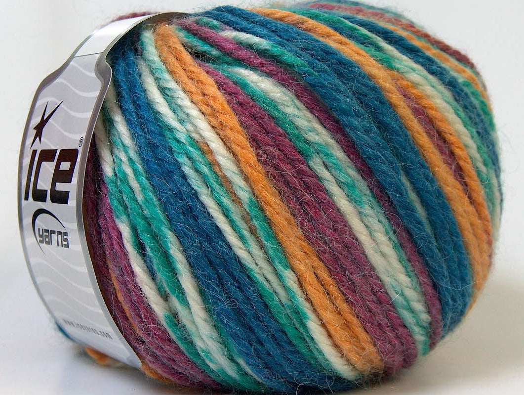 Alpaca Bulky Magic Navy, Purple, Gold, White Sku:fnt2-25418