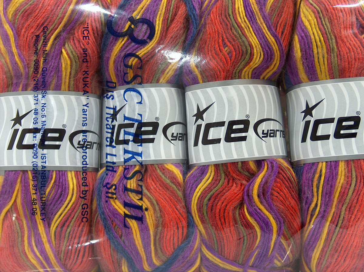 Madonna Yellow, Teal, Orange Shades, Lilac fnt2-27207