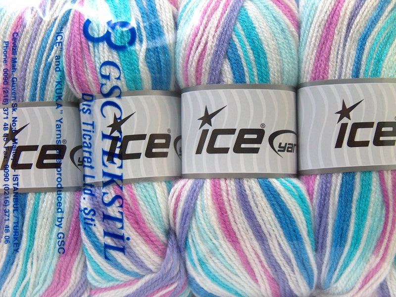 GumBall Blue Shades, Lilac, Rose Pink, White Sku:fnt2-33393