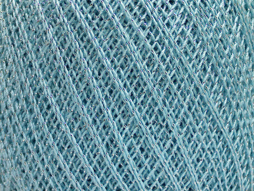 Daphne Cotton Metallic Light Blue, Silver Sku:fnt2-49854