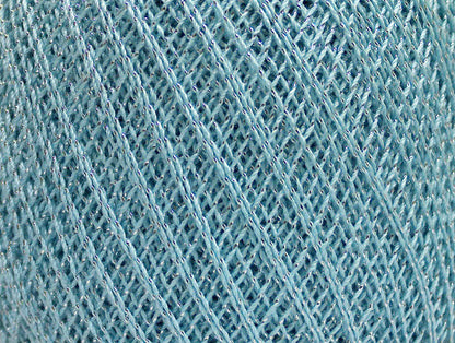 Daphne Cotton Metallic Light Blue, Silver Sku:fnt2-49854