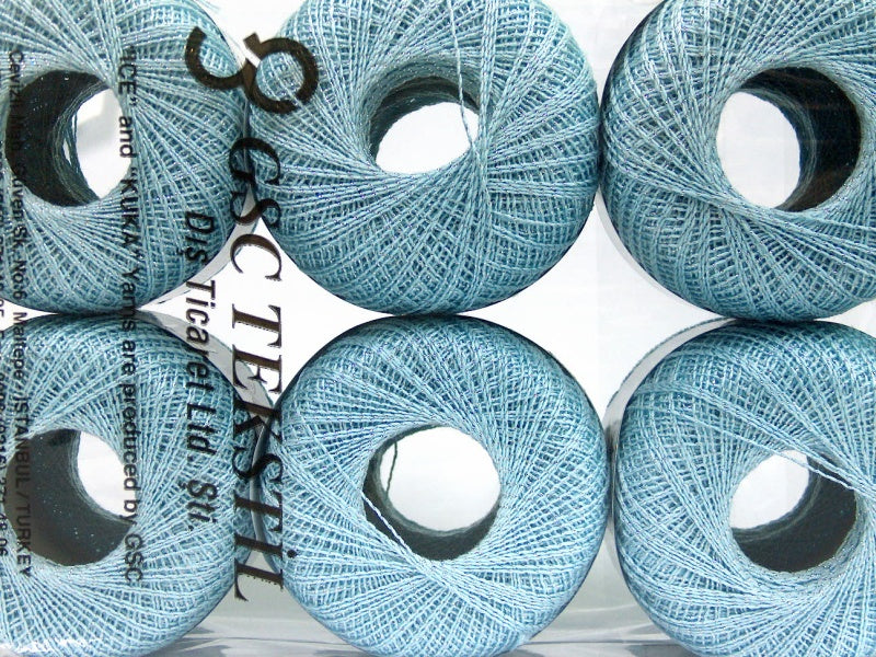 Daphne Cotton Metallic Light Blue, Silver Sku:fnt2-49854