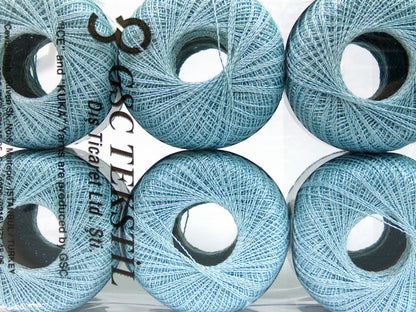 Daphne Cotton Metallic Light Blue, Silver Sku:fnt2-49854