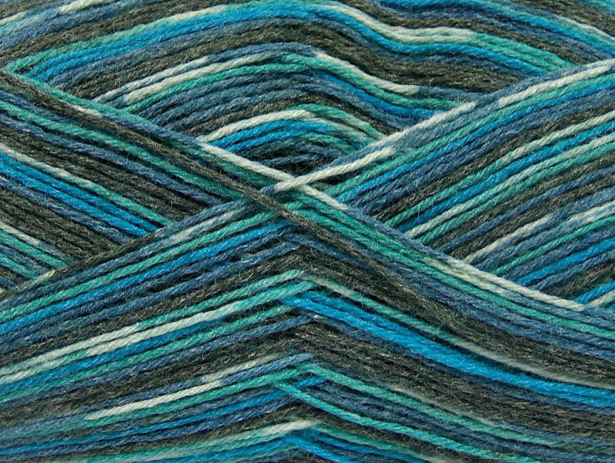 Bamboo Sock Turquoise, Blue, Grey Sku:fnt2-52243