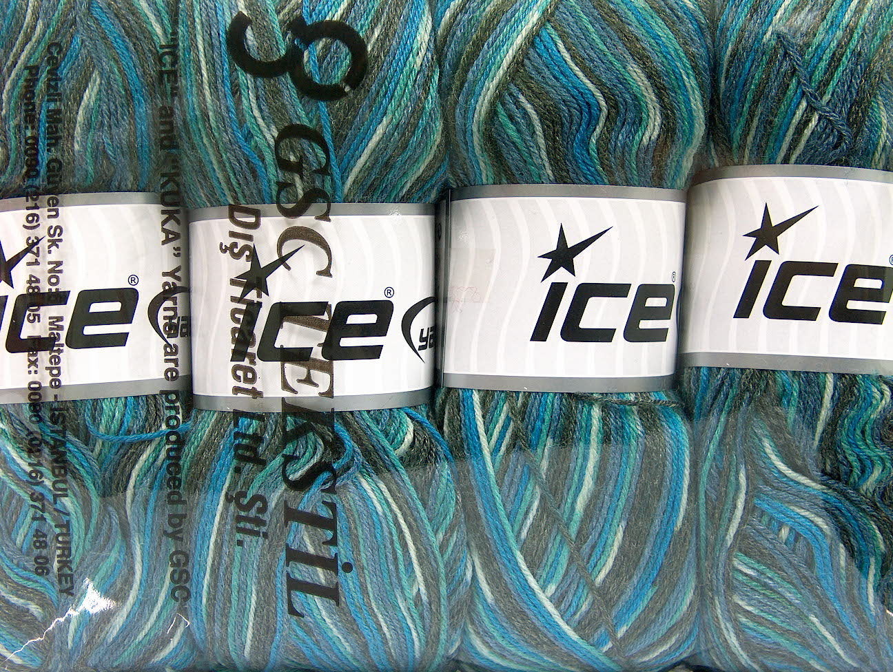 Bamboo Sock Turquoise, Blue, Grey Sku:fnt2-52243