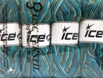 Bamboo Sock Turquoise, Blue, Grey Sku:fnt2-52243