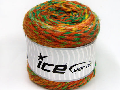 Cakes Wool Chunky Colors Green Shades, Brown Shades, Yellow, Gold fnt2-58159