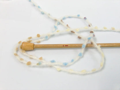 Alpaca Punto Cream, Brown Shades, Blue Sku:fnt2-58429