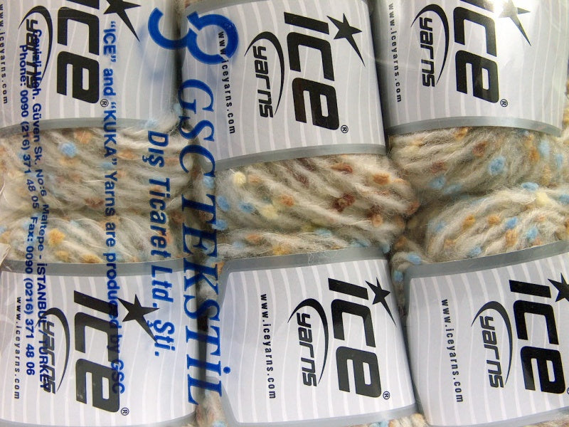 Alpaca Punto Cream, Brown Shades, Blue Sku:fnt2-58429