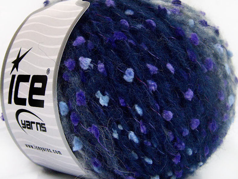 Alpaca Punto Blue Shades, Purple, Grey Sku:fnt2-58432