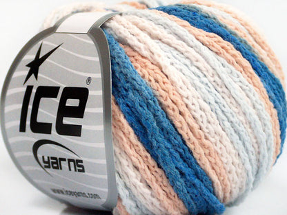 Monaco Light Salmon, Light Blue, White Sku:fnt2-60358