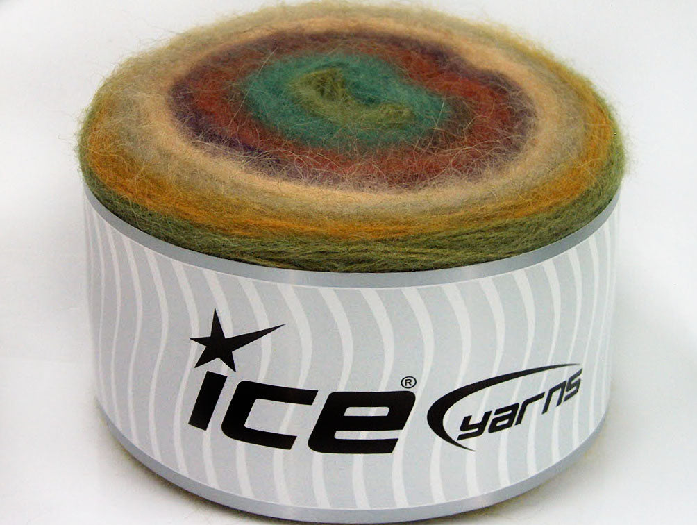 Cakes Angora Beige, Purple, Copper, Brown, Turquoise, Green Sku:fnt2-61383