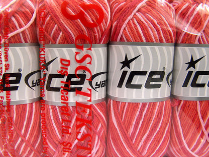 Natural Cotton Color Red, Salmon Shades fnt2-64168