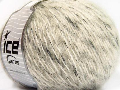 Alpaca Shine Ecru, Black fnt2-64606