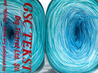 Cakes Cotton Fine Turquoise Shades fnt2-65062