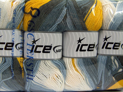 Magic Light Grey Shades, White, Yellow fnt2-66545